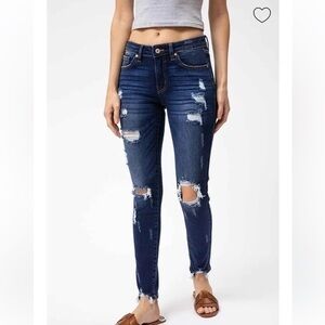 Kancan Distressed Skinny Jeans Sz 30